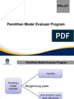 Pemilihan Model Evaluasi Program PPT Minggu 4
