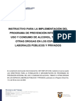 INSTRUCTIVO PARA LA IMPLEMENTACI N DEL PROGRAMA DE PREVENCI N INTEGRAL DEL USO Y CONSUMO DE ALCOHOL 2022