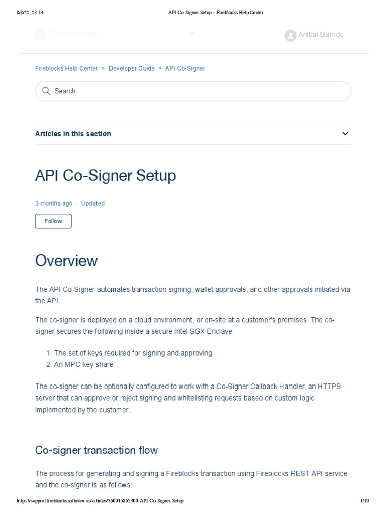 Api co signer setup fireblocks download free pdf command line