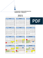Calendario Académico de La Maestría en Tecnologia e Innovacion Educativa 2021-1 P03