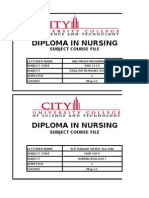 Diploma in Nursing Subject Course Files