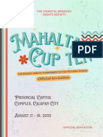 Mahalta Cup Official Invitation