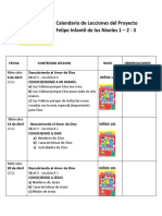 Proyecto Felipe Calendario de Lecciones 1,2,3