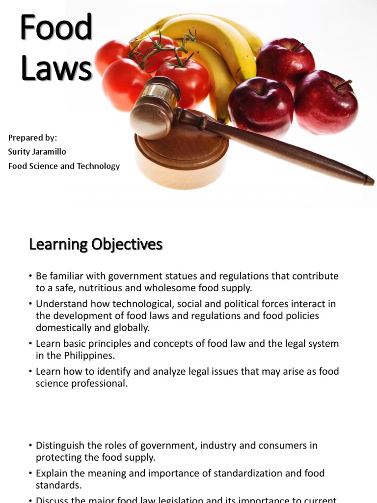 Food Laws PDF