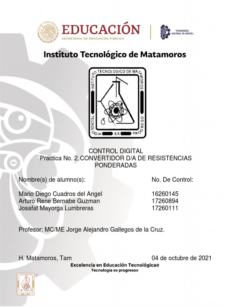 Practica No 2 Cd E Descargar Gratis Pdf Convertidor Digital A