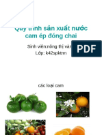 Quy trình sản xuất nước cam ép đóng chai - 804592