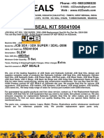 JCB Seal Kit 55042842
