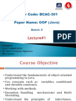 BCAC-301 - Lecture 1