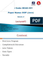 BCAC-301 - Lecture 3