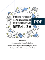 Chapter-II Dev. of Poetry For Children