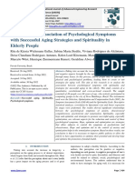 Analysis of The Association of Psychological Symptoms With Successful Aging Strategies and Spirituality in Elderly People