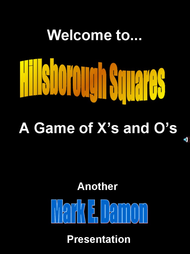 Hollywood Squares Template PDF