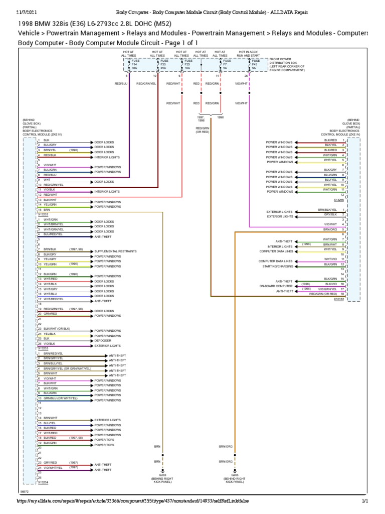 Body Computer - Body Computer Module Circuit (Body Control Module ...