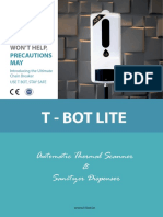 Contactless Temperature Scanner & Sanitizer Dispenser T-BOT LITE