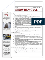 Toolbox Talks Snow Removal English