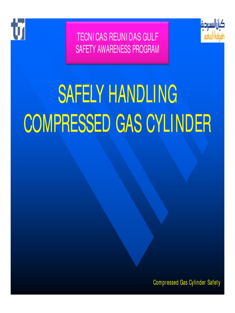 Compressed Gas Cylinder Safety PDF Materials Gas Technologies