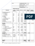 Template - Costing For Crop Production