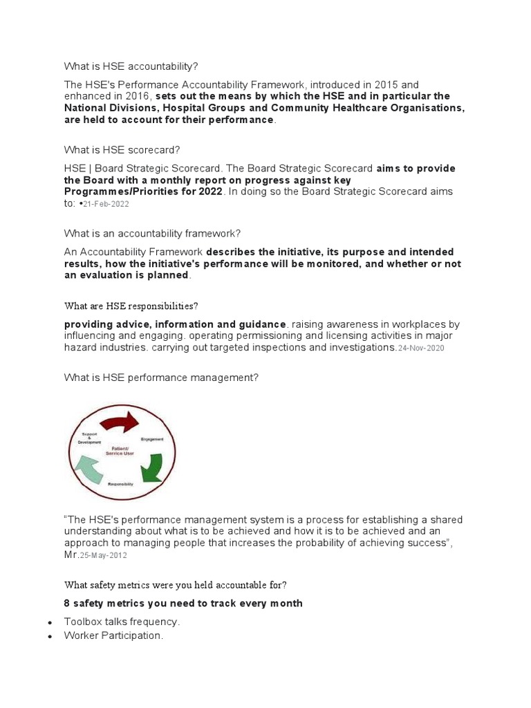 HSE Performance Metrics Overview | PDF