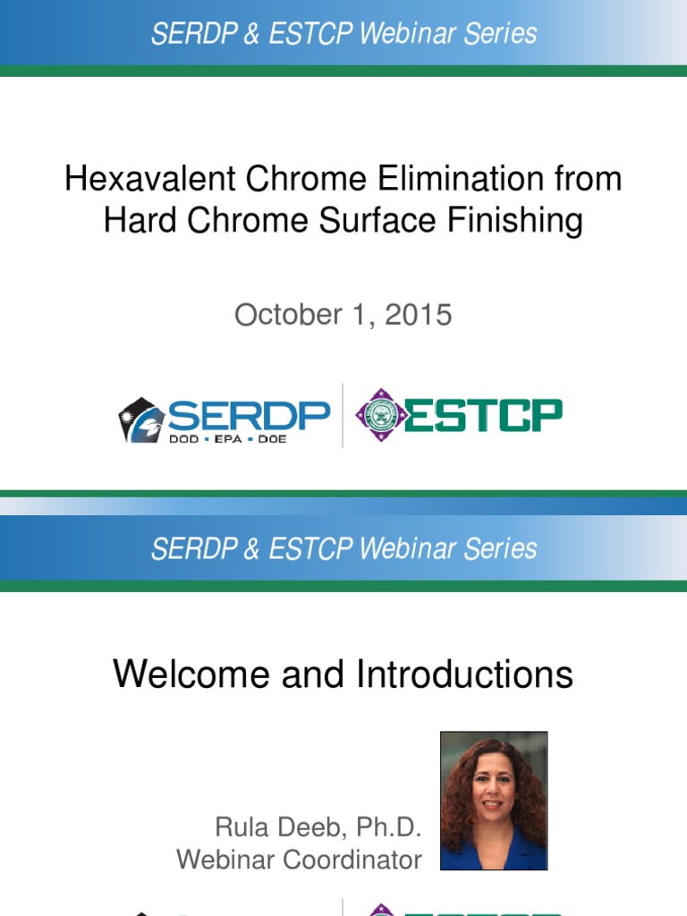 Hexavalent Chrome Webinar Presentation Download Free Pdf Chromium