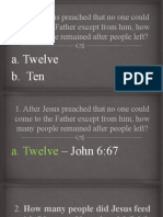 Jesus Feeds 5,000 Bible Quiz Answers