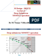 Lec 3 Deep Submicron MOSFET Operation