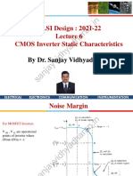Lec 6 CMOS Inverter Static Characteristics