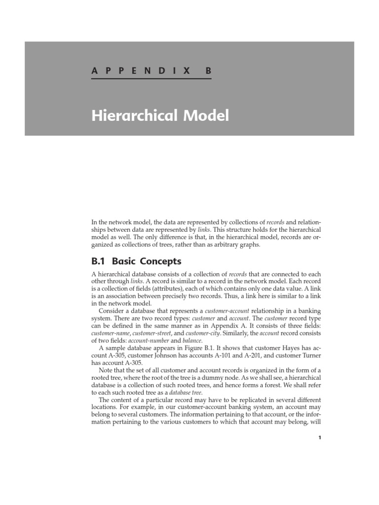 Hierarchical Model: Appendix B | PDF