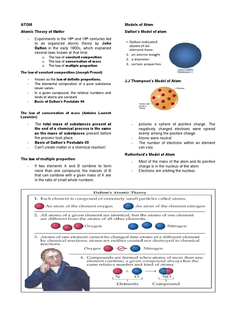 Atomic Theory and Models | PDF | Atomic Orbital | Electron