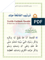 Tertib Fatihah Pembacaan Maulid PDF