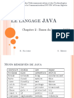 Chap2 Bases Langage JAVA