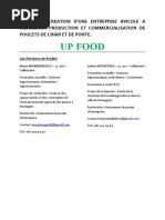 Business plan up food project