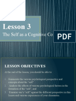 Lesson 3 - Cognitive Construct