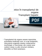 Aspecte Etice În Transplantul de Organe, Hepatic. LUTENCO VIRGINIA, ORL.