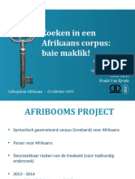 Zoeken in Een Afrikaans Corpus: Baie Maklik!