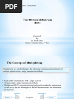 Time Division Multiplexing (TDM) : University of Baghdad Information and Communication Department