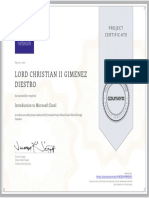 Excel Certificate