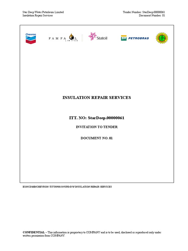 Invitation To Tender | PDF | Business