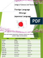 National College of Science and Technology Japanese Language Counters and Dialogues