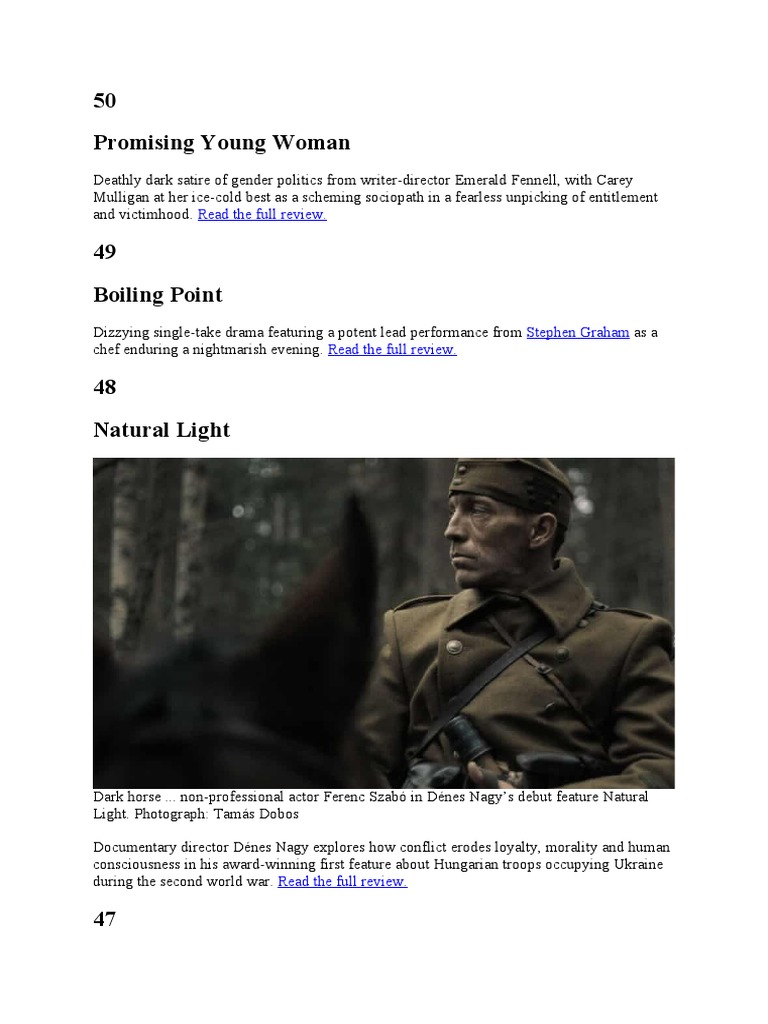 50 Best Films 2021 UK PDF