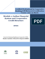 Module 1 - Indian Financial System & Cooperative Credit Structure-2021-22