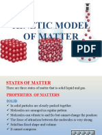 Kinetic Model of States and Properties