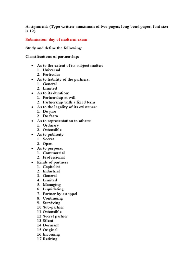 Assignment 1 Midterm | PDF