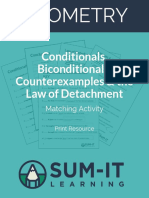 Conditionals, Biconditionals, Counterexamples & The Law of Detachment