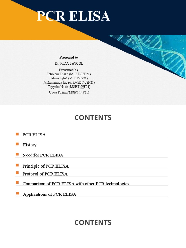 PCR Elisa | PDF | Polymerase Chain Reaction | Elisa