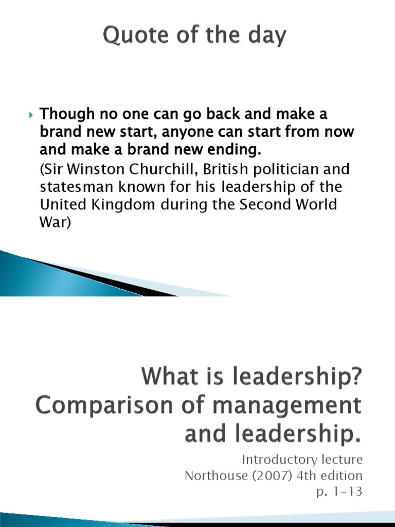 Management and Leadership | PDF | Leadership | Power (Social And Political)