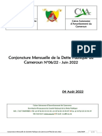 Conjoncture mensuelle- dette  publique-Cameroun-N-06 Juin_2022_CAA_CNDP_040822