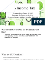 8% Income Tax