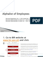 Alphalist of Employees