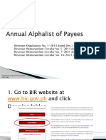 Alphalist of Payees