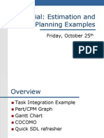 Tutorial: Estimation and Planning Examples: Friday, October 25